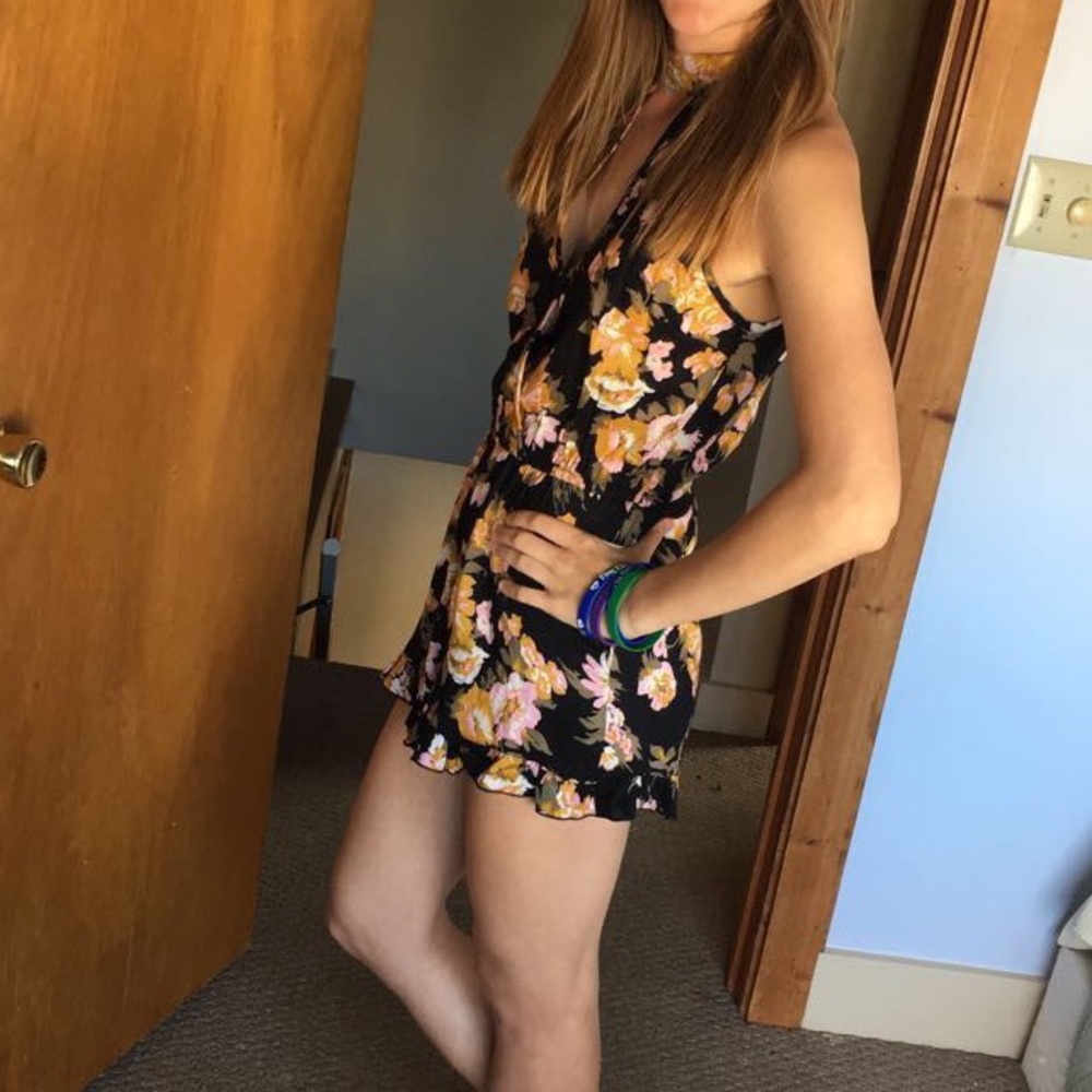 High Neck Romper